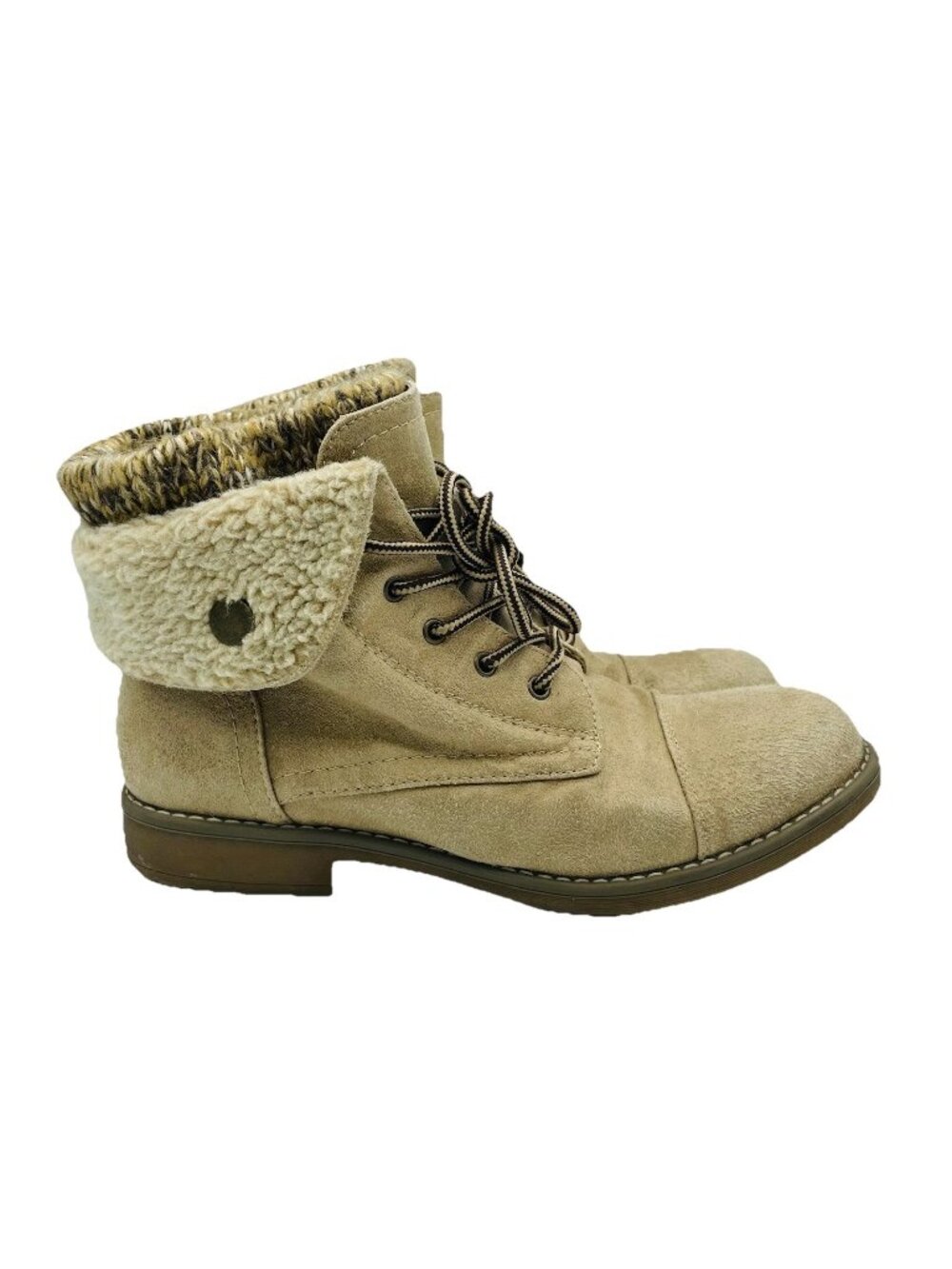 Cliffs by White Mountain Boots Womens Size 8.5 M Tan Duena Lace Up Winter Light